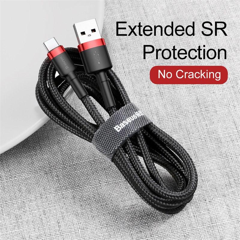 Nylon Braided Fast Charge USB-C Type Cable - JC Airsoft